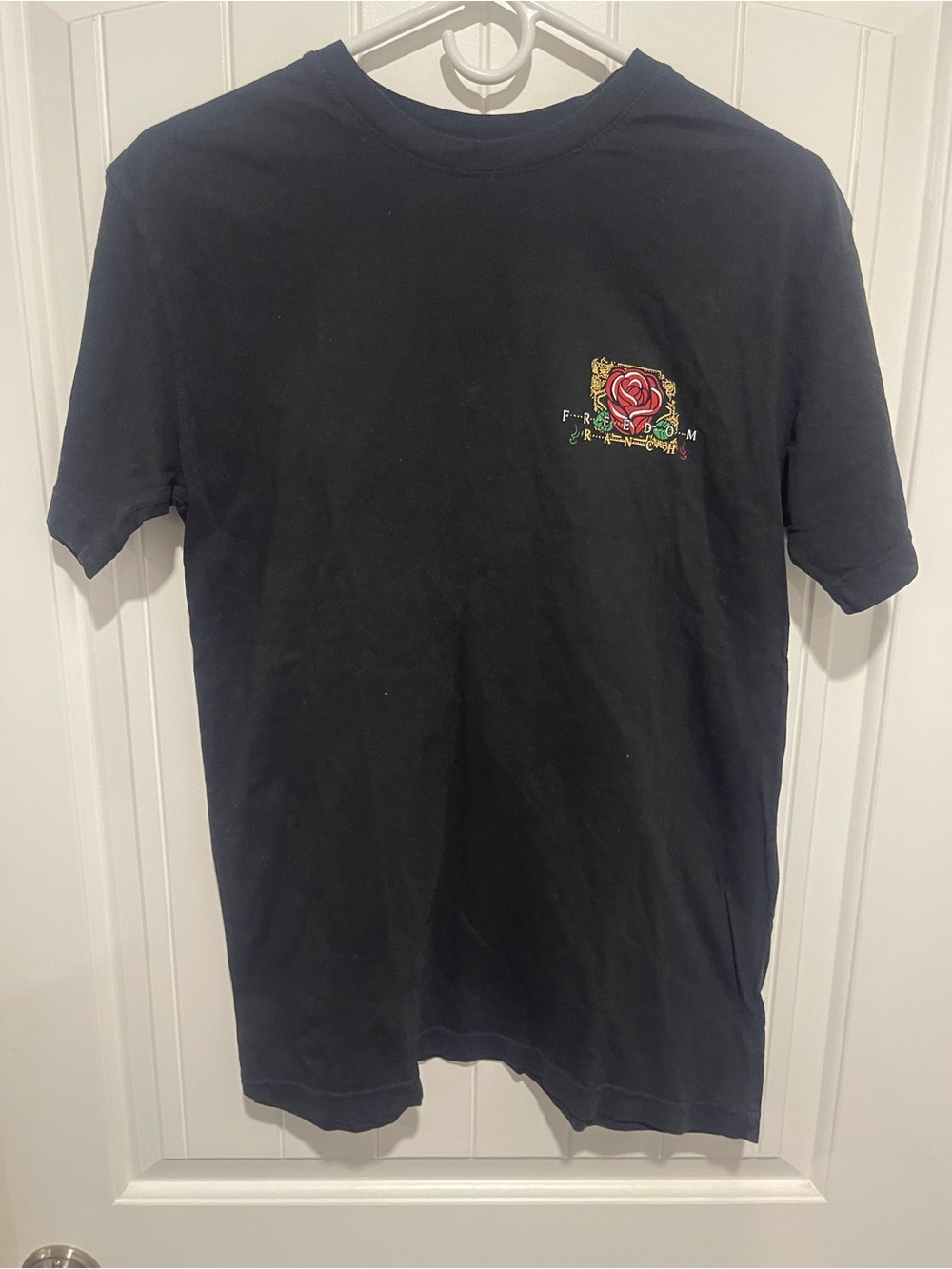 Freedom Ranch Dia De Los Muertos Skeleton Cowboy Black Short-Sleeve Tee Small